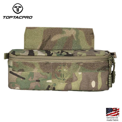 TOPTACPRO Tactical Mini Drop Pouch For AVS JPC CPC Tactical Vest EDC Military Waist Pouch Combat Recycling Pouch Tactical Multi-Function Pouch 8506