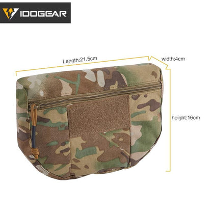 IDOGEAR Tactical Armor Carrier Drop Pouch AVS JPC CPC Pouch Waist Bag EDC Combat Drop Pouch 3520