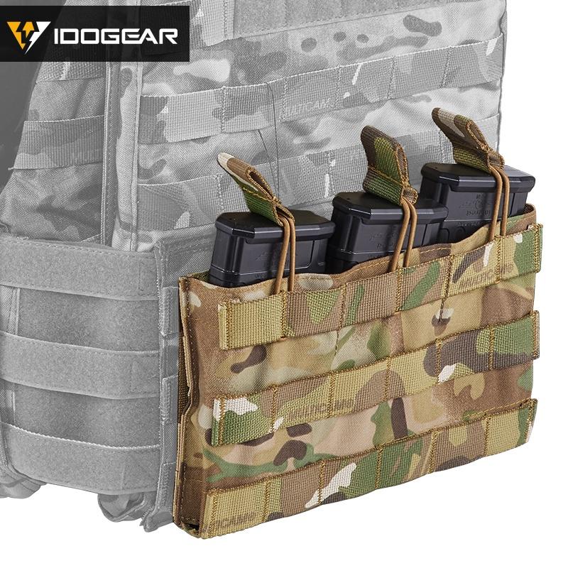 IDOGEAR Tactical Triple Magazine Pouch For 5.56 Military MOLLE Mag Pouch Open Top Mag Pouch 3526