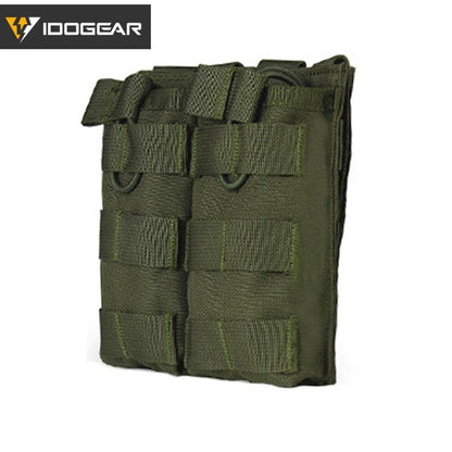 IDOGEAR Tactical Magazine Pouch For 556 Mag Molle Double MAG Pouch Carrier Modular 3532