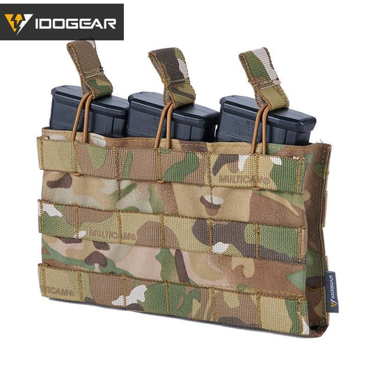 IDOGEAR Tactical Triple Magazine Pouch For 5.56 Military MOLLE Mag Pouch Open Top Mag Pouch 3526