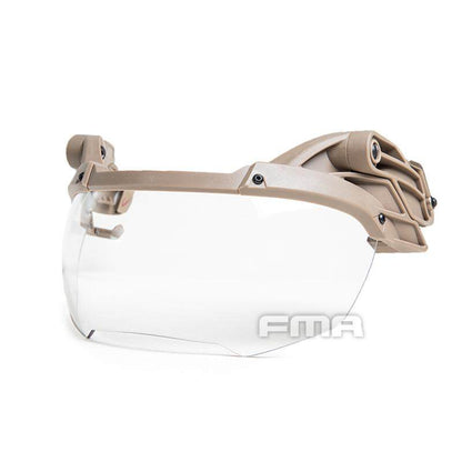 FMA Tactical Goggles PC Lens Helmet Goggles Safety Anti-fog Cycling tactical Glasses 3mm anti-fog Lens military cycling army wargame protection tactical Goggle Outdoor TB1297