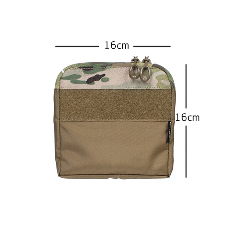 IDOGEAR PEW TACTICAL DOPE Storage Pouch FERRO STYLE Kangaroo Insert Pocket Pouch Hook & Loop Half Pouch Ranger Green OT49 Wargame Survival Kit