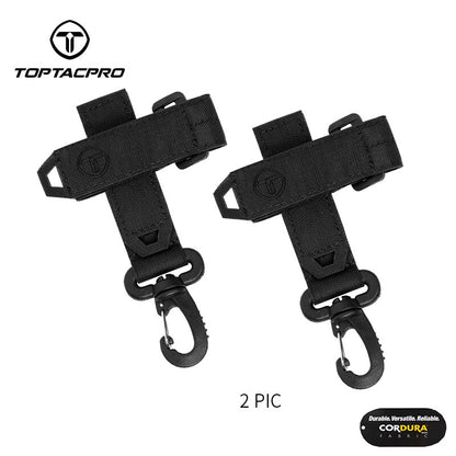 TOPTACPRO Tactical Quick Release Buckle Multi-function Glove Hooks UTX Buckle with Hook&Loop Bandage Straps 2PCS/Set 8902