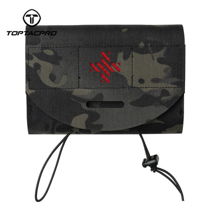 TOPTACPRO Tactical Medical Pouch First Aid Kit EMT IFAK Pouch Molle Micro Medical Pouch Blow-Out Pouch EMT EDC Emergency Bag 8532