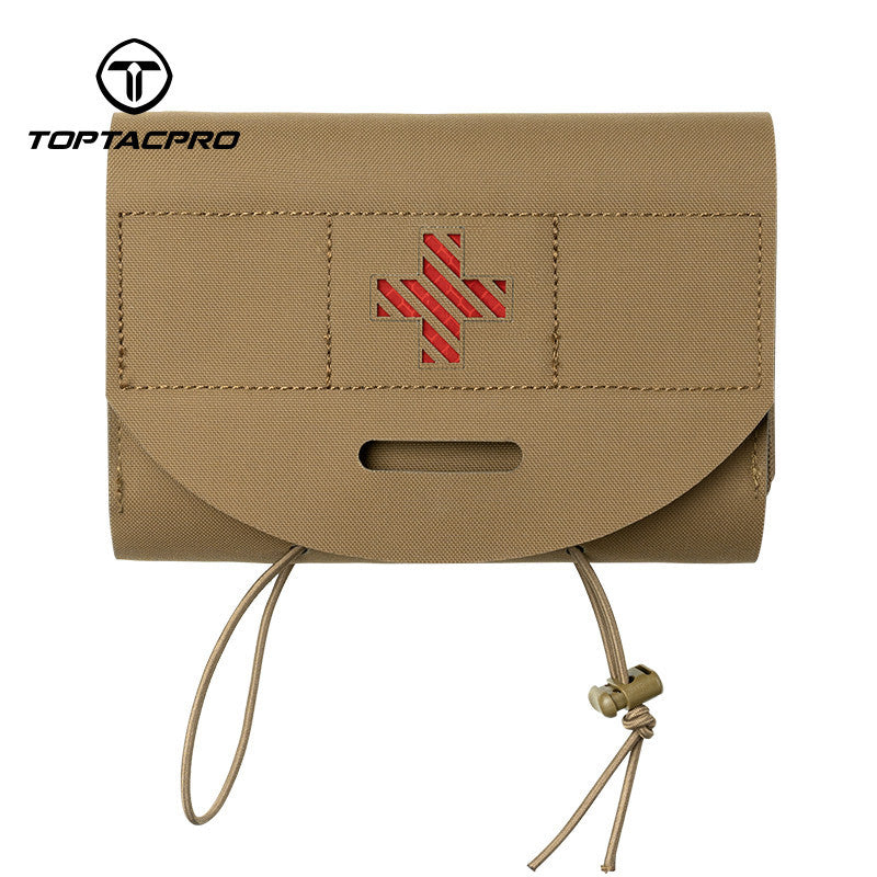 TOPTACPRO Tactical Medical Pouch First Aid Kit EMT IFAK Pouch Molle Micro Medical Pouch Blow-Out Pouch EMT EDC Emergency Bag 8532