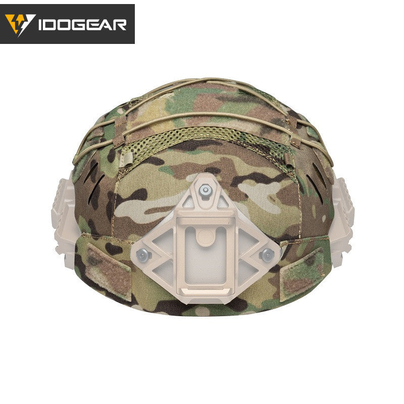 IDOGEAR Tactical Helmet Cover For Wendy Helmet with NVG Battery Pouch M/L Size 3814